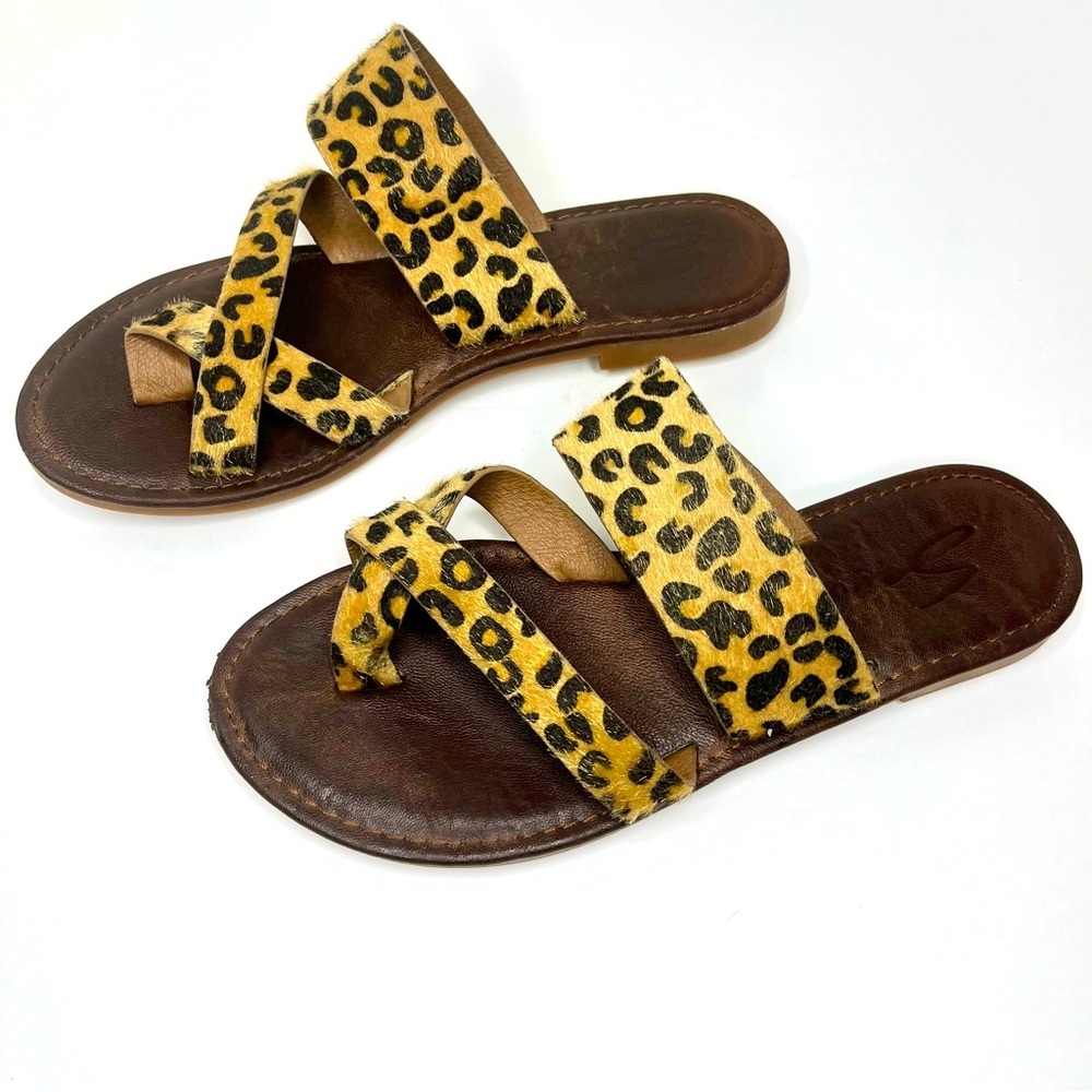 Seven7 Maldives Sandals Animal Print Slip On | Size 7